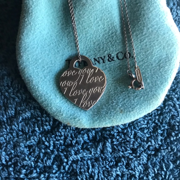 Authentic Tiffany & Co “ I love you “ Pendant - Picture 3 of 4